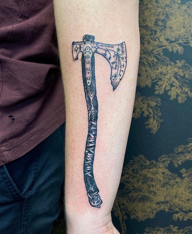 30 Traditional Axe Tattoos You Will Love