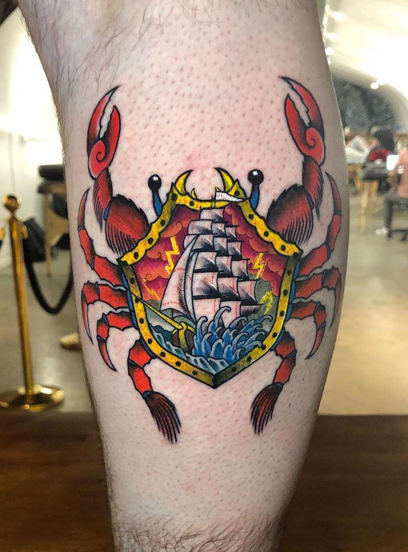 Cute Crab Tattoos for You to Enjoy