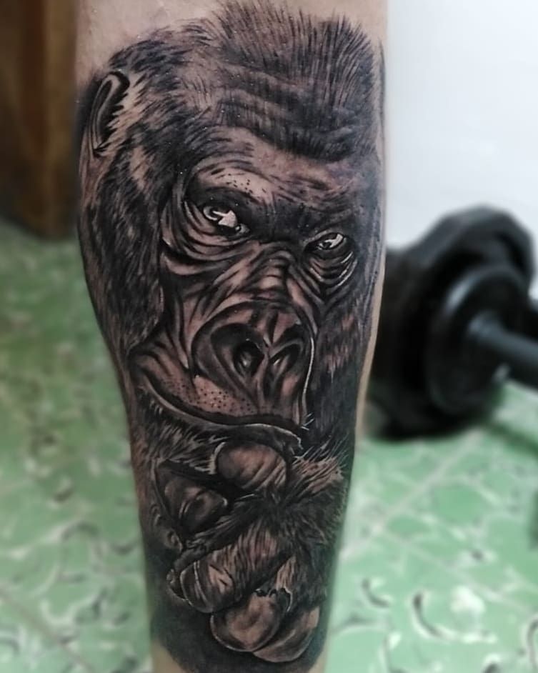 Superb Gorilla Tattoo Designs to Inspire You