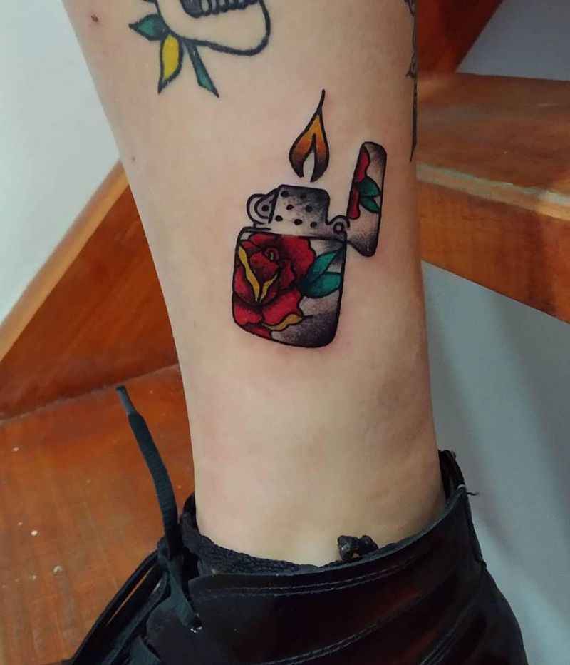 30 Creative Lighter Tattoos You Will Love