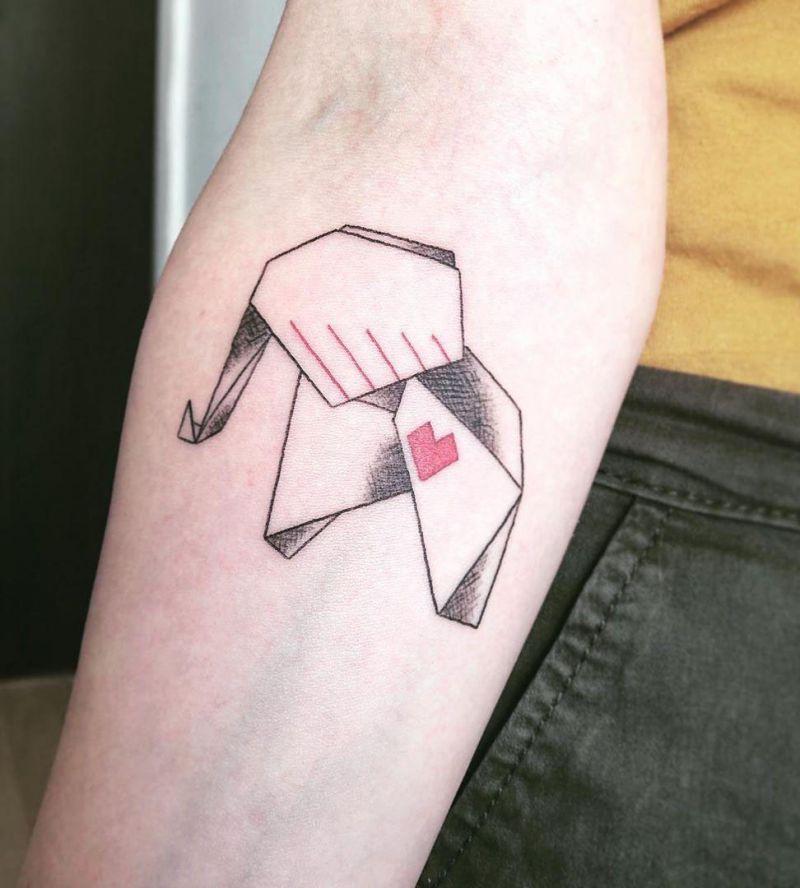 Pretty Origami Tattoos That Improve Your Taste