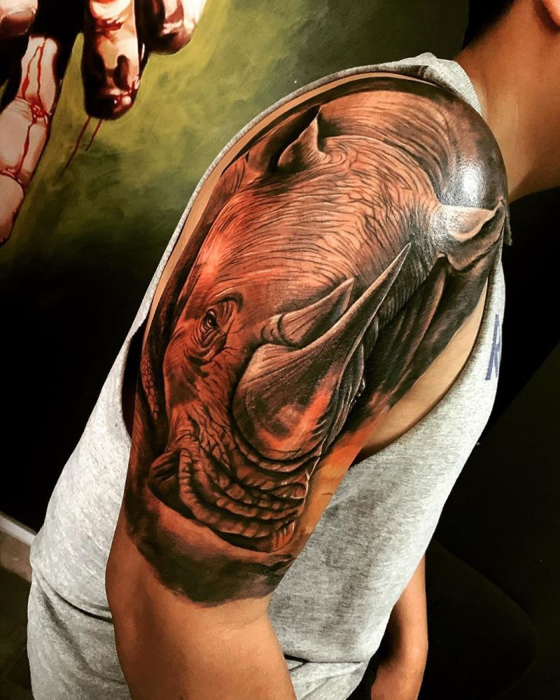 Pretty Rhino Tattoos You Will Love