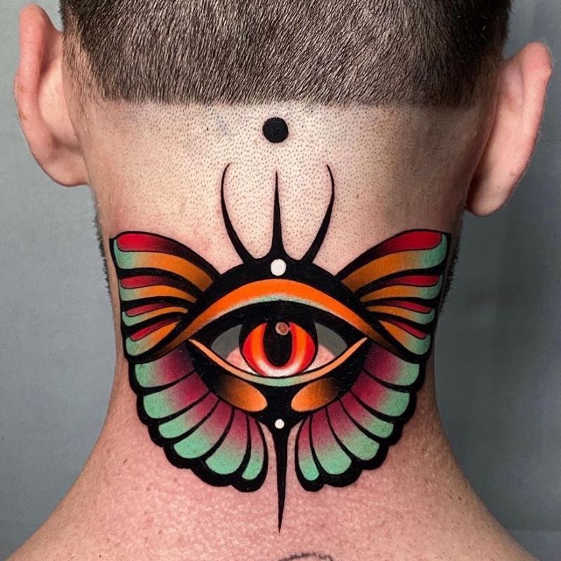 Pretty Back of Neck Tattoo Designs to Inspire You