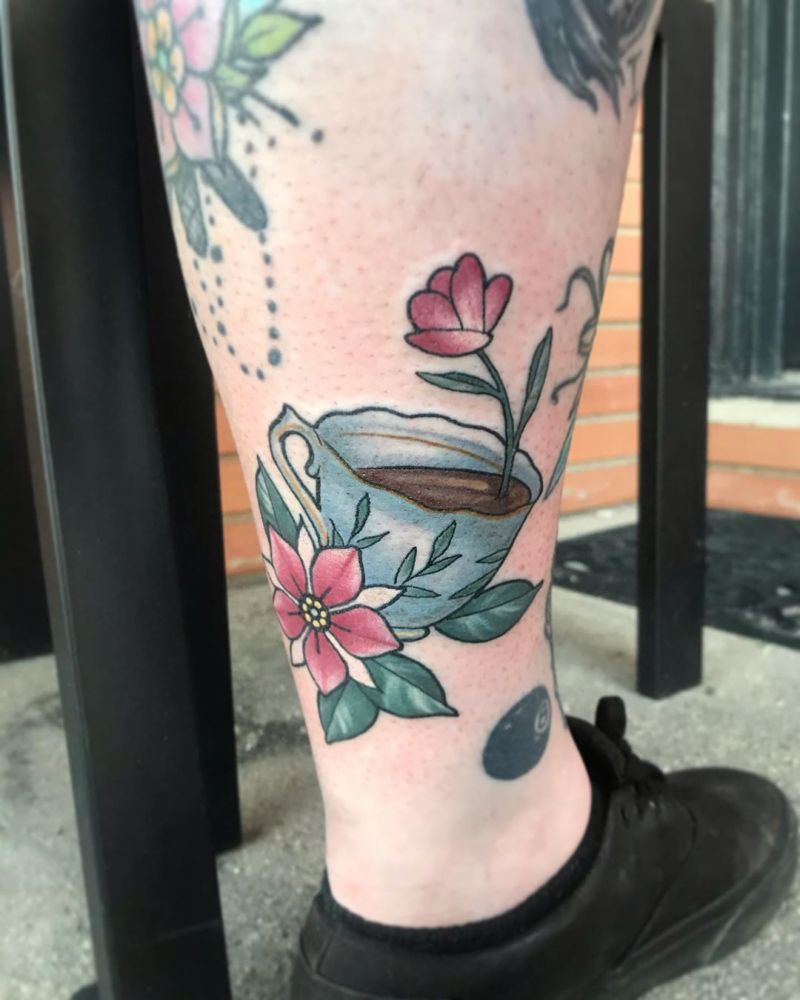 Pretty Coffee Tattoos Keep You Fragrant All The Time