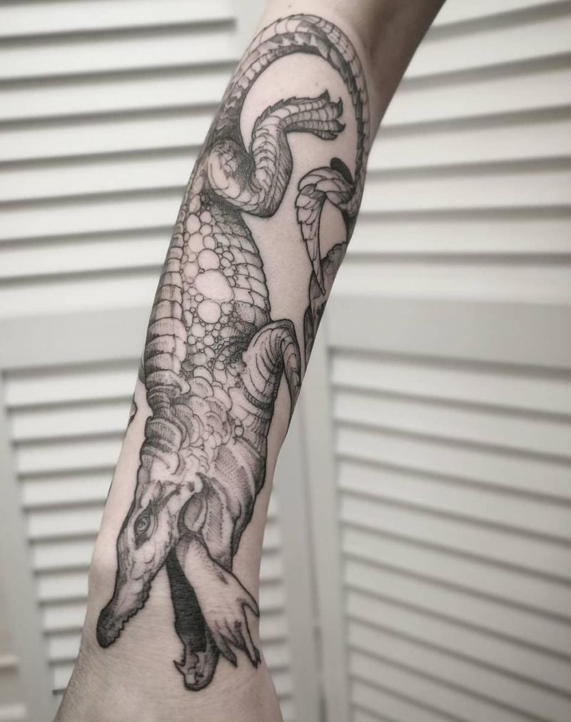 Pretty Crocodile Tattoo Designs and Ideas