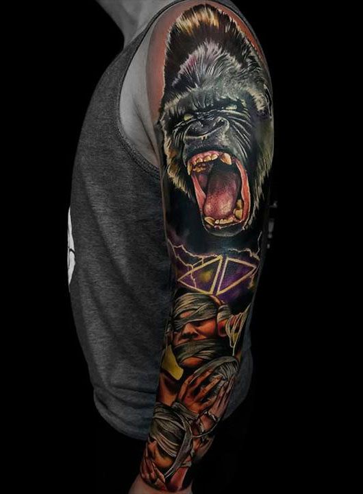 Superb Gorilla Tattoo Designs to Inspire You