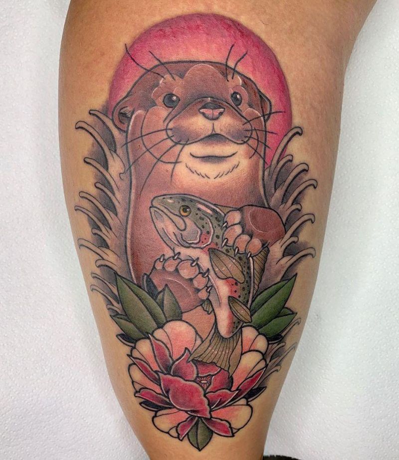 Cute Otter Tattoo Designs for You to Enjoy