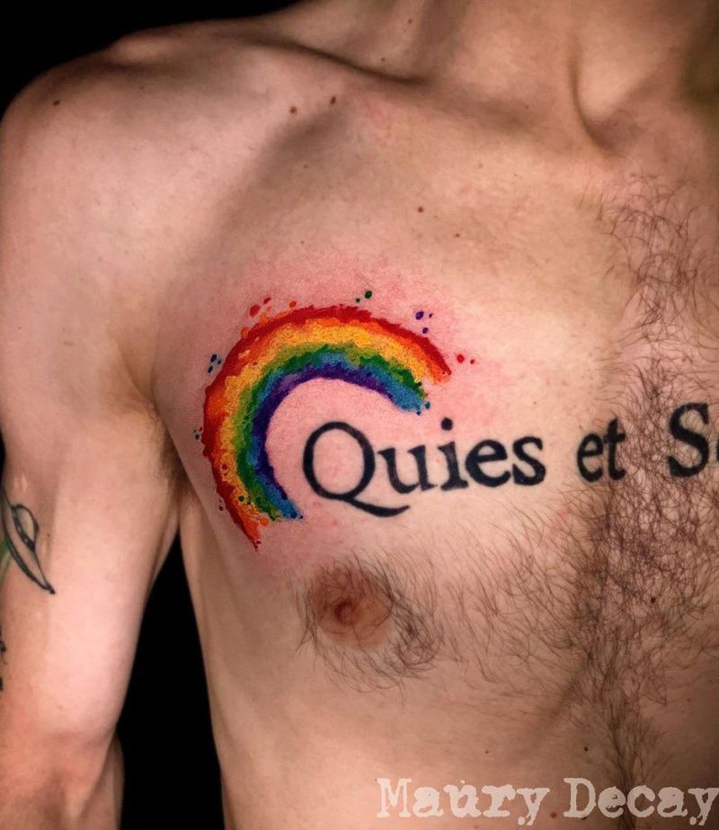 30 Pretty Rainbow Tattoos Make You Happy