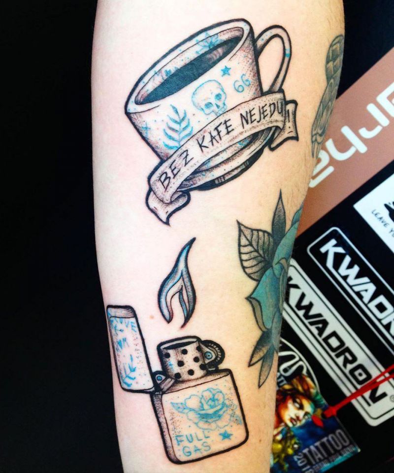 Pretty Coffee Tattoos Keep You Fragrant All The Time