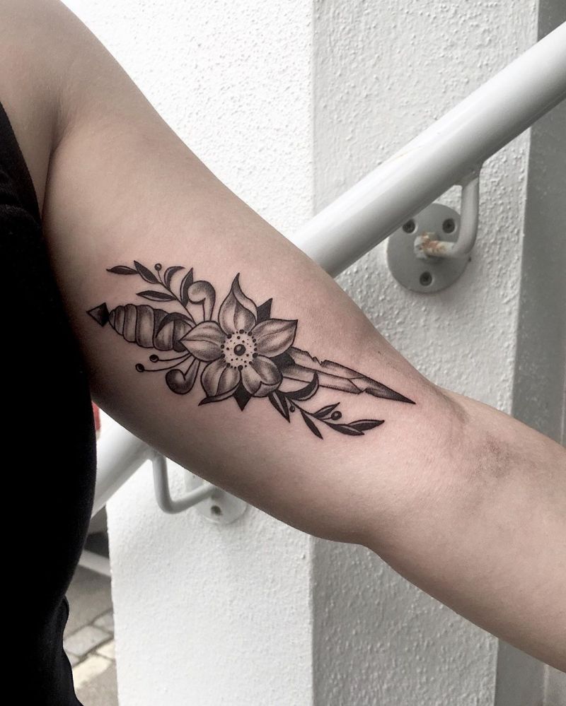 30 Pretty Dagger Tattoos You Will Love