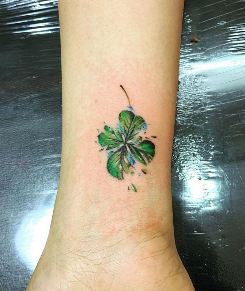 30 Pretty Four Leaf Clover Tattoos to Witness Your Love