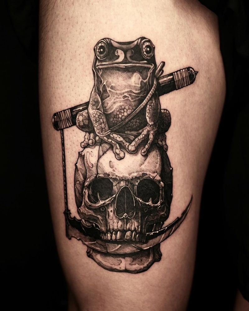 Cute Frog Tattoo Designs That You Can't Miss