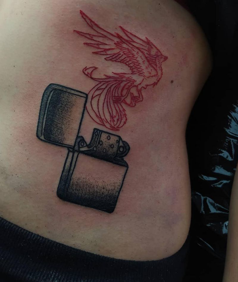 30 Creative Lighter Tattoos You Will Love