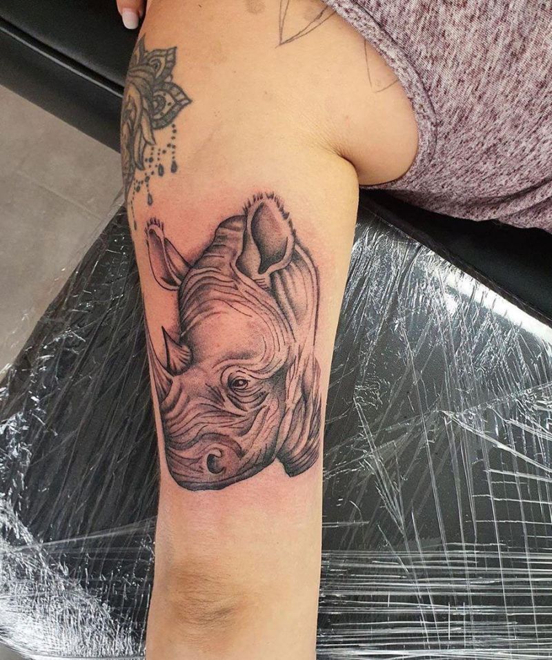 Pretty Rhino Tattoos You Will Love