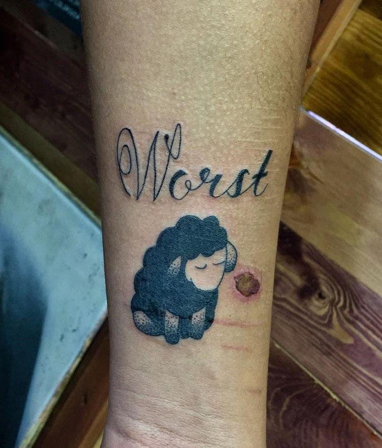 Cute Sheep Tattoos You Will Love