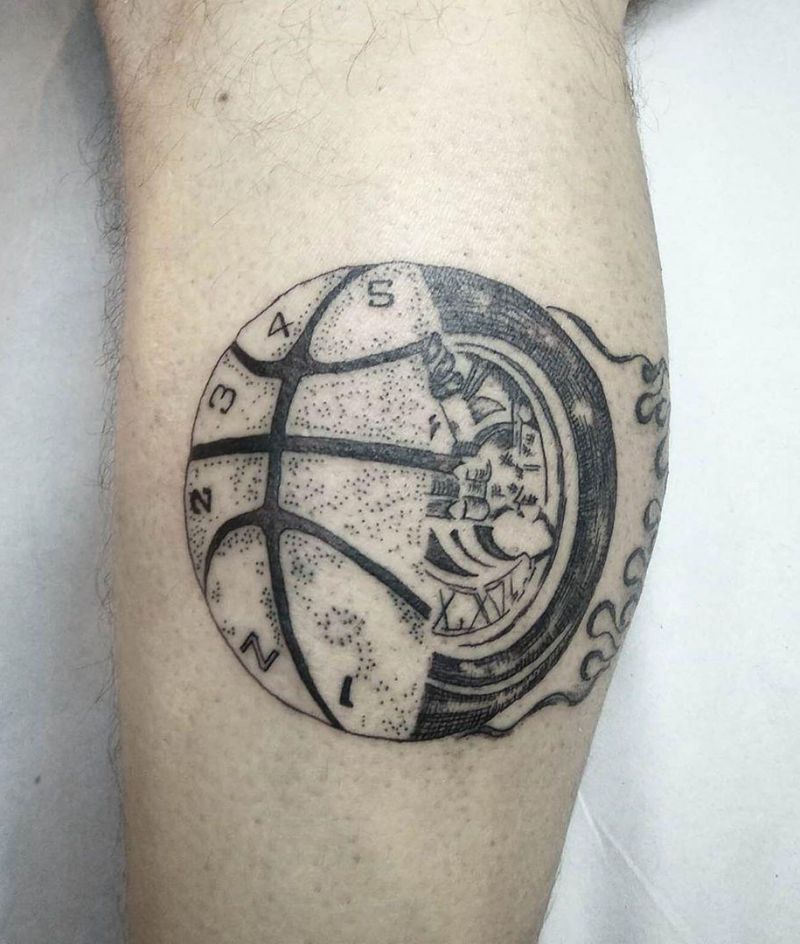 30 Wheel Tattoos Give You The Right Direction