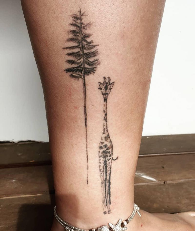 Pretty Giraffe Tattoos to Inspire You
