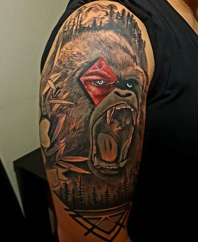 Superb Gorilla Tattoo Designs to Inspire You