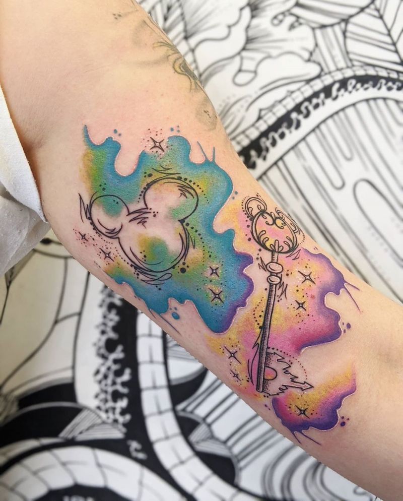 30 Pretty Key Tattoos Let Everything Go Smoothly for You
