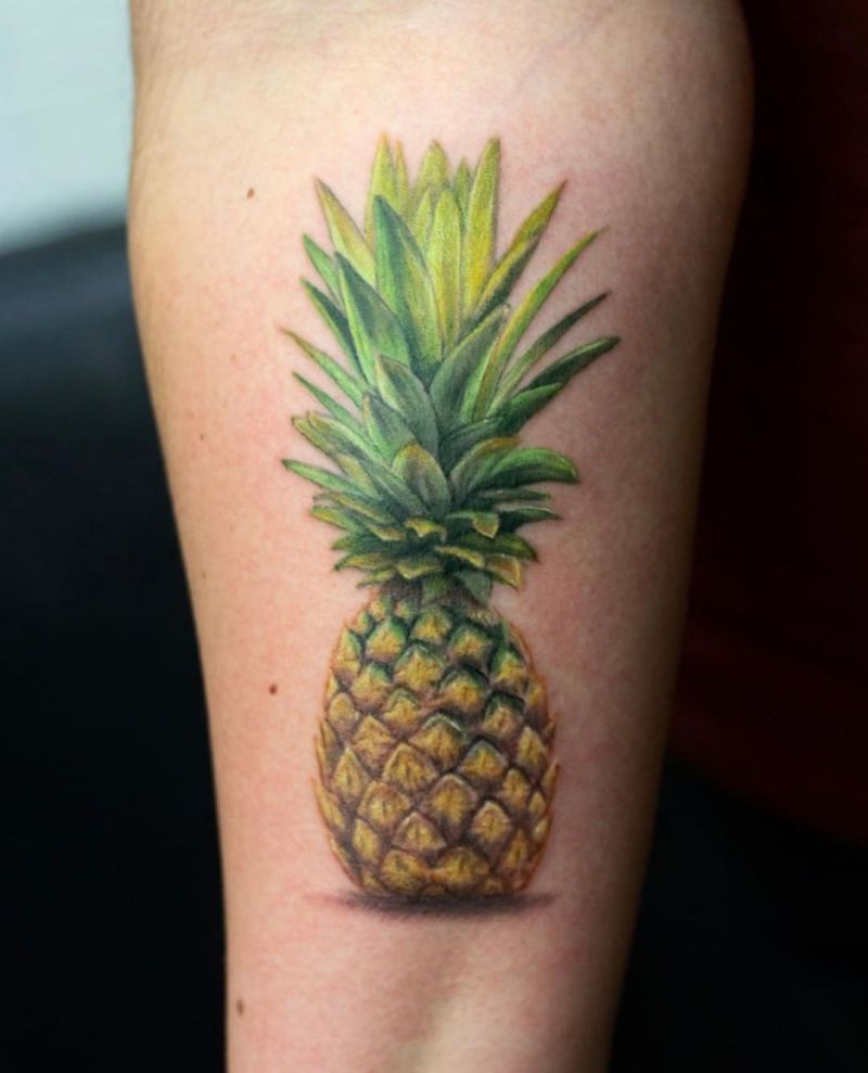 Pretty Pineapple Tattoos Give You Vitamins All The Time