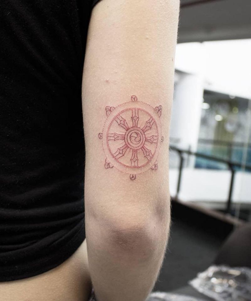 30 Wheel Tattoos Give You The Right Direction