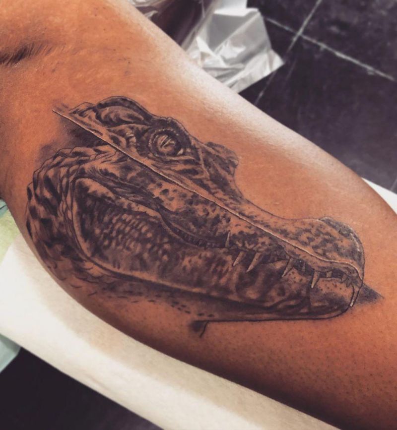 Pretty Crocodile Tattoo Designs and Ideas