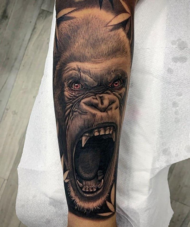 Superb Gorilla Tattoo Designs to Inspire You