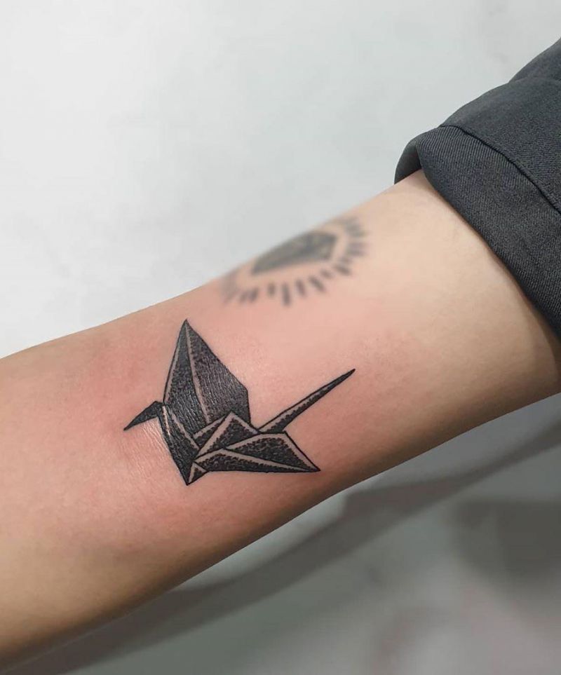 Pretty Origami Tattoos That Improve Your Taste