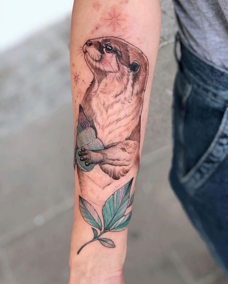 Cute Otter Tattoo Designs for You to Enjoy