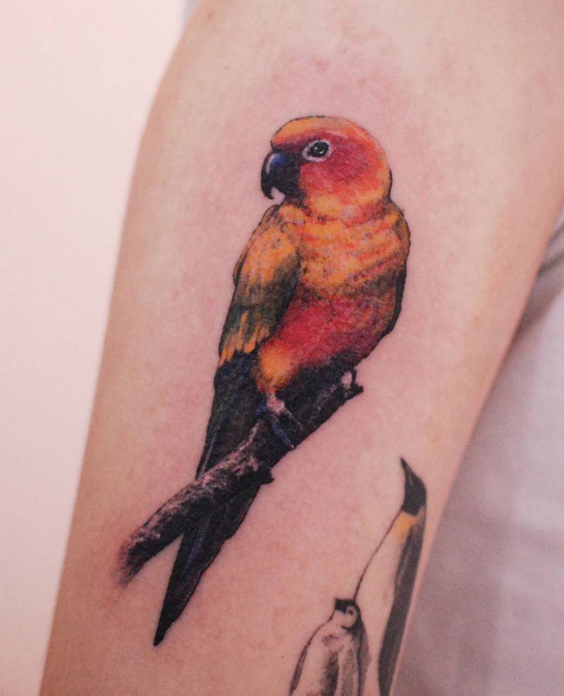 Lovely Parrot Tattoos Make You Happy Every Day