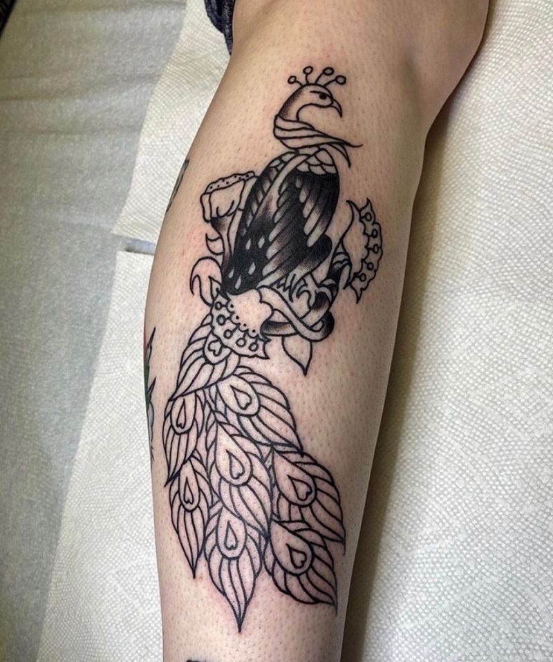 Pretty Peacock Tattoos for You to Enjoy