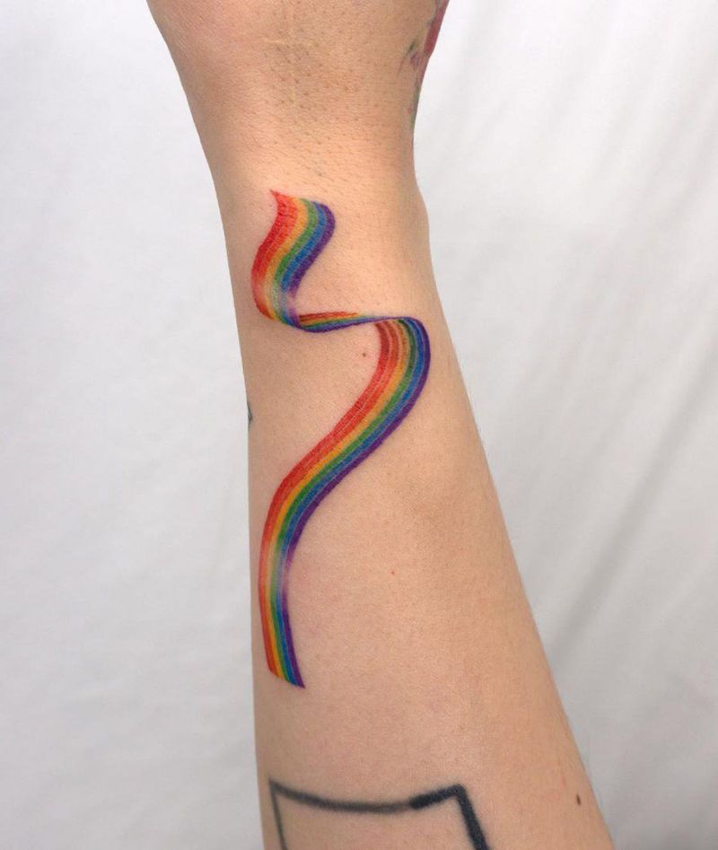 30 Pretty Rainbow Tattoos Make You Happy