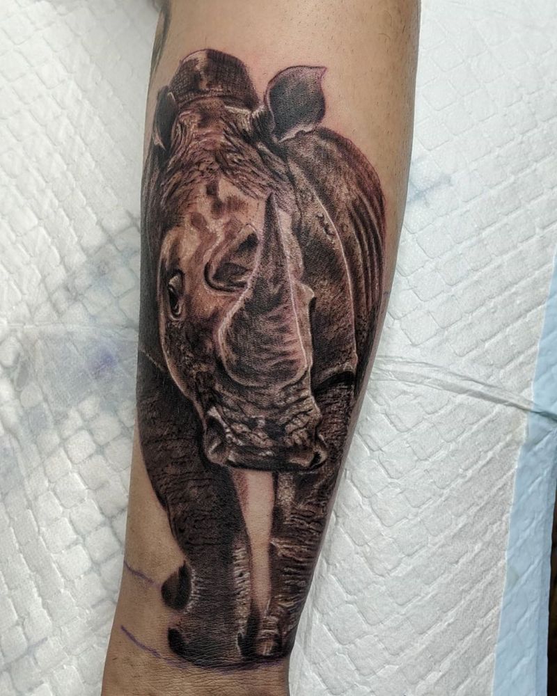 Pretty Rhino Tattoos You Will Love