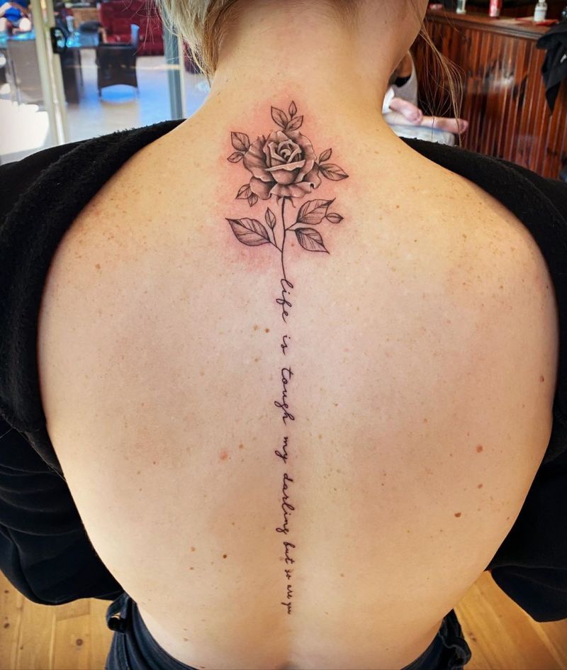 Pretty Spine Tattoos that Make You Sexy