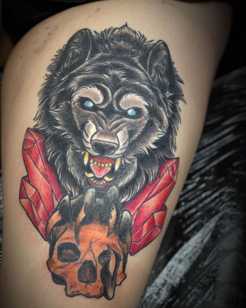 Ferocious Werewolf Tattoos Will Certainly Make Others Feel Afraid