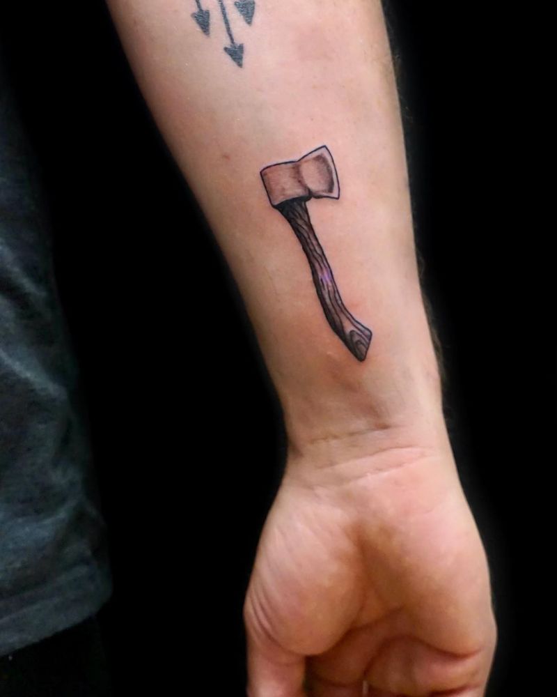 30 Traditional Axe Tattoos You Will Love