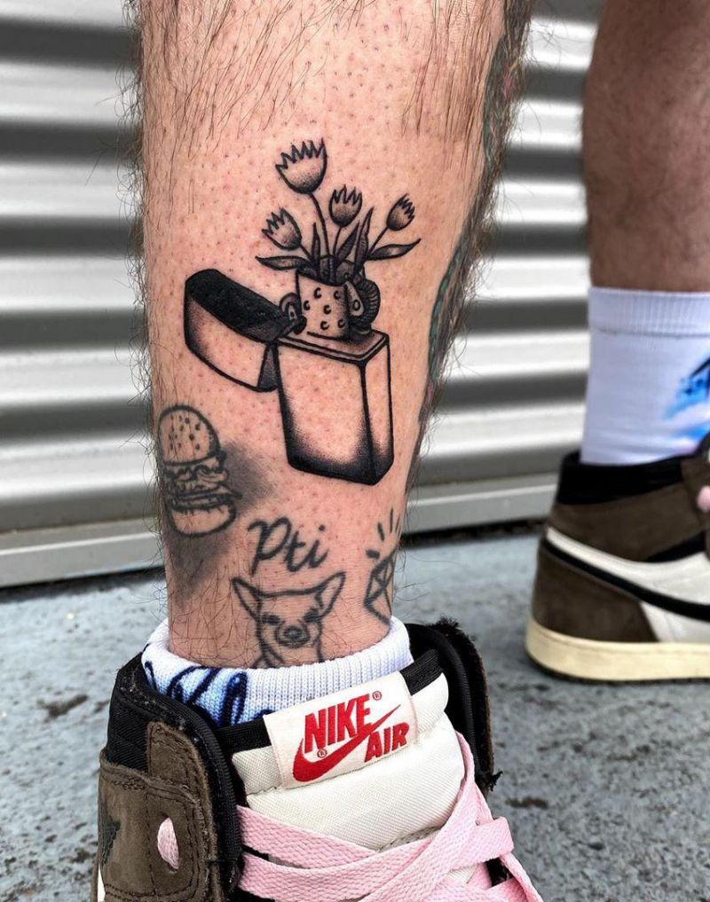 30 Creative Lighter Tattoos You Will Love