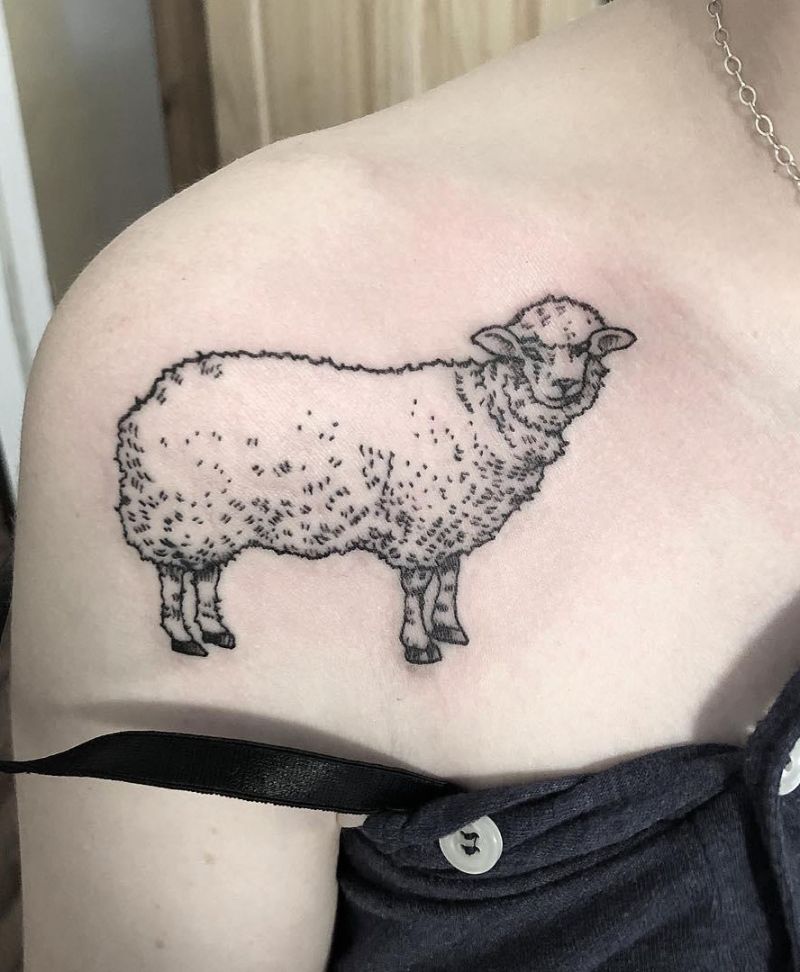 Cute Sheep Tattoos You Will Love