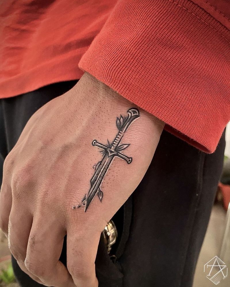 30 Pretty Sword Tattoos to Inspire You