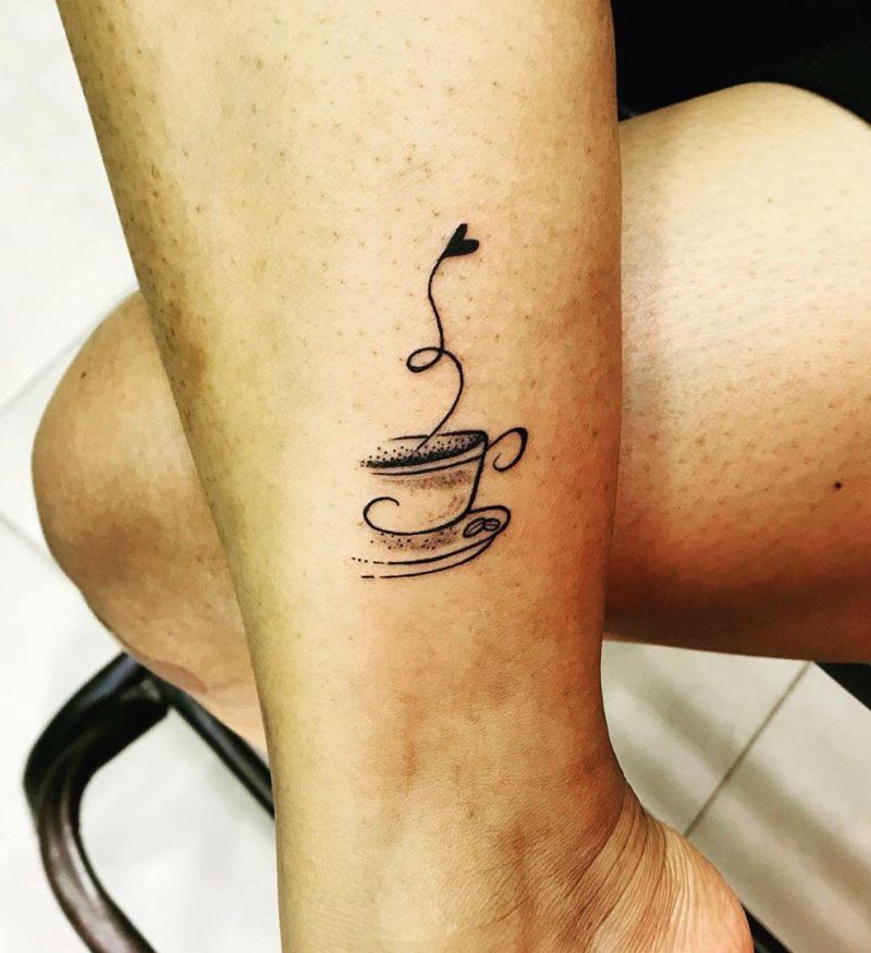 Pretty Coffee Tattoos Keep You Fragrant All The Time