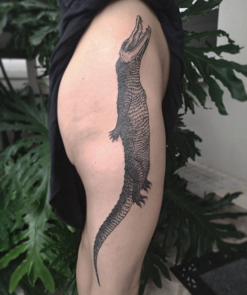 Pretty Crocodile Tattoo Designs and Ideas