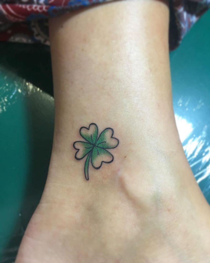 30 Pretty Four Leaf Clover Tattoos to Witness Your Love