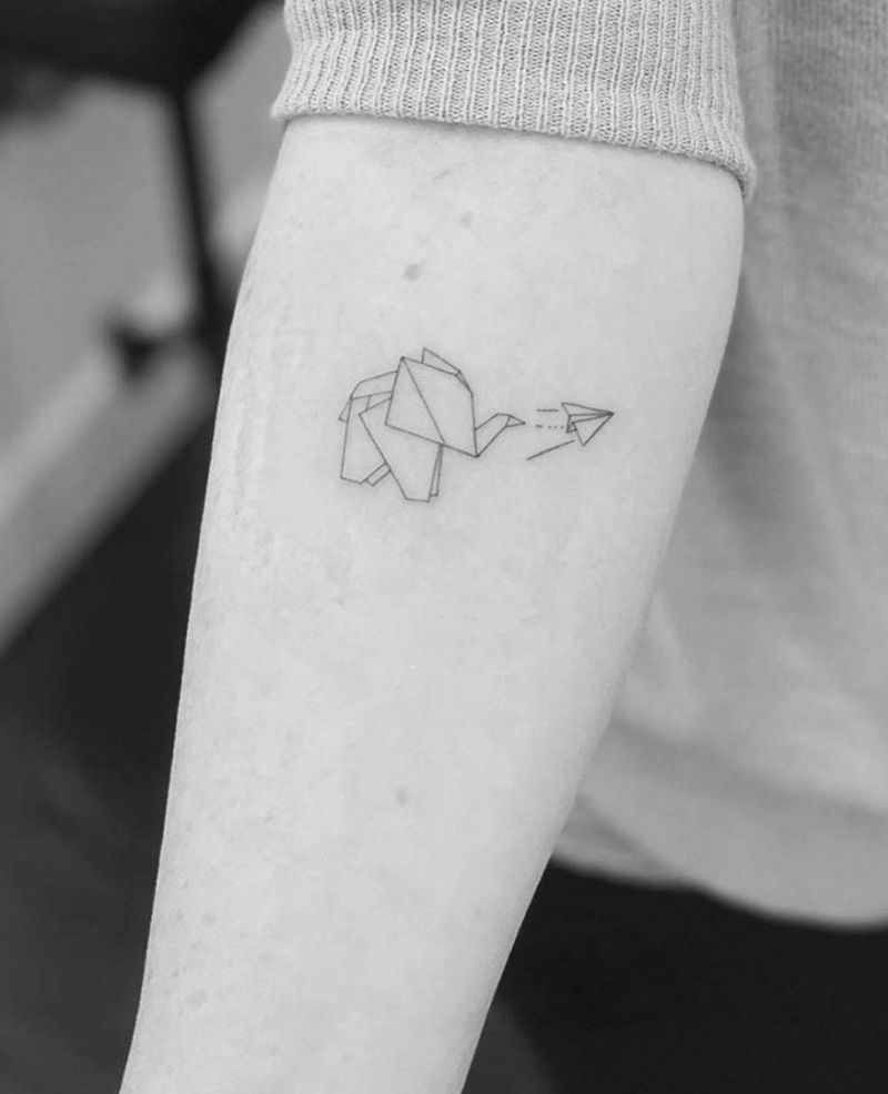 Pretty Origami Tattoos That Improve Your Taste