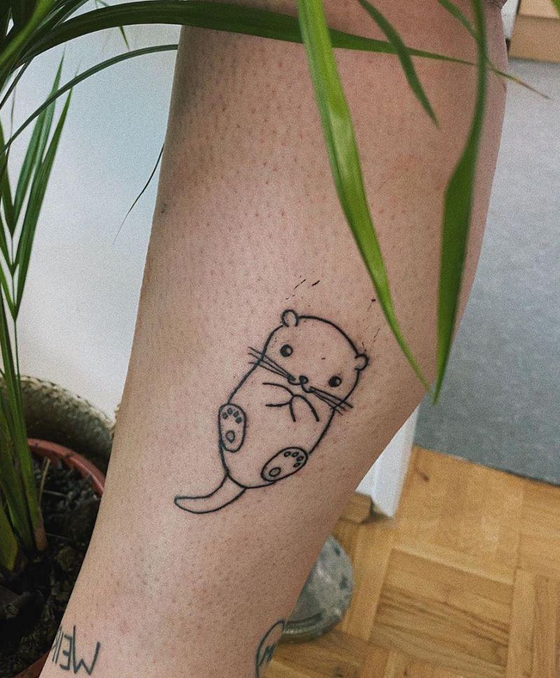 Cute Otter Tattoo Designs for You to Enjoy