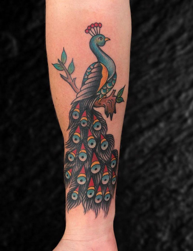 Pretty Peacock Tattoos for You to Enjoy