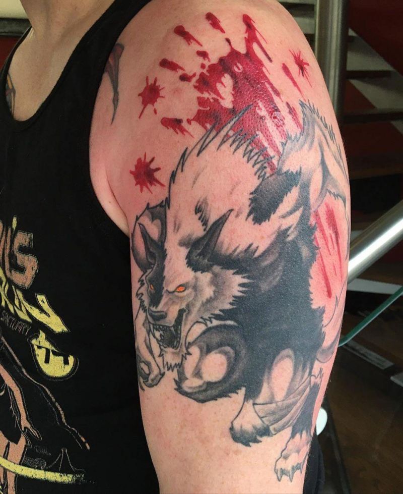 Ferocious Werewolf Tattoos Will Certainly Make Others Feel Afraid