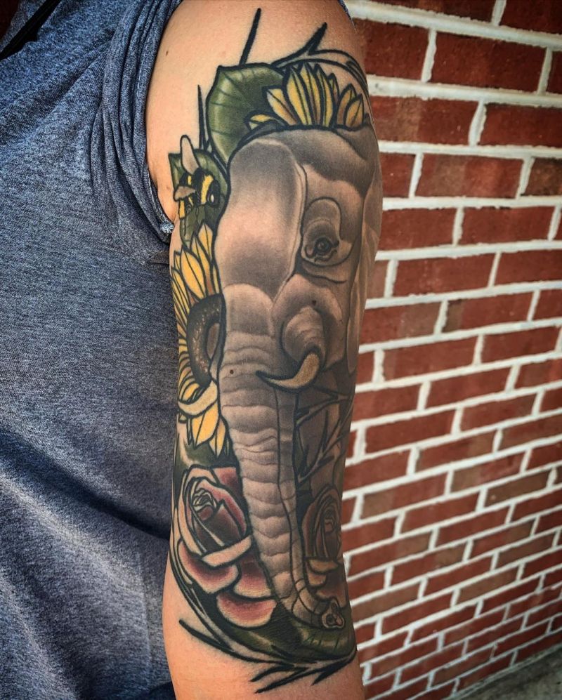 Pretty Elephant Tattoos That You Will Love