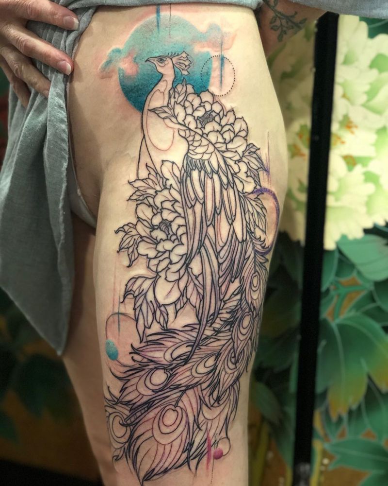 Pretty Peacock Tattoos for You to Enjoy