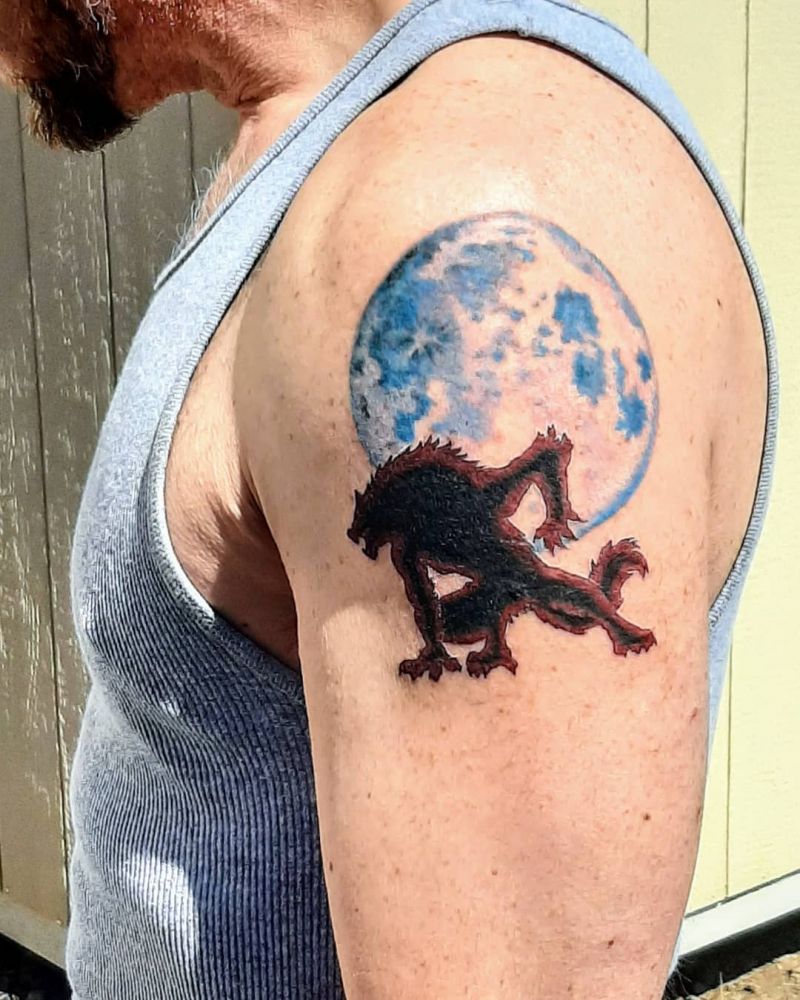 Ferocious Werewolf Tattoos Will Certainly Make Others Feel Afraid