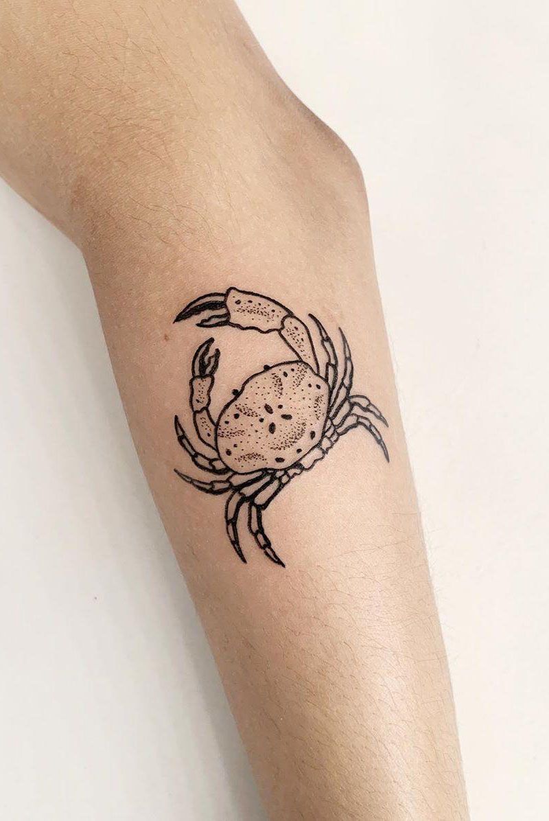 Cute Crab Tattoos for You to Enjoy